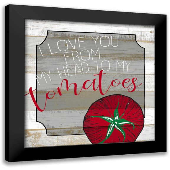 Kimberly, Allen 12x12 Black Modern Framed Museum Art Print Titled - Tomatoes