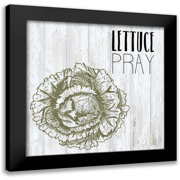 Kimberly, Allen 12x12 Black Modern Framed Museum Art Print Titled - Vegetables 1