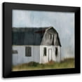 thumbnail image 1 of Kimberly, Allen 12x12 Black Modern Framed Museum Art Print Titled - White Barn, 1 of 5