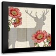 thumbnail image 1 of Kimberly, Allen 12x12 Black Modern Framed Museum Art Print Titled - Wild Silhouette 1, 1 of 5