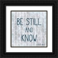 thumbnail image 1 of Kimberly, Allen 12x12 Black Ornate Wood Framed with Double Matting Museum Art Print Titled - Be Still, 1 of 4