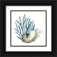 thumbnail image 1 of Kimberly, Allen 12x12 Black Ornate Wood Framed with Double Matting Museum Art Print Titled - Coastal Coral 2, 1 of 4