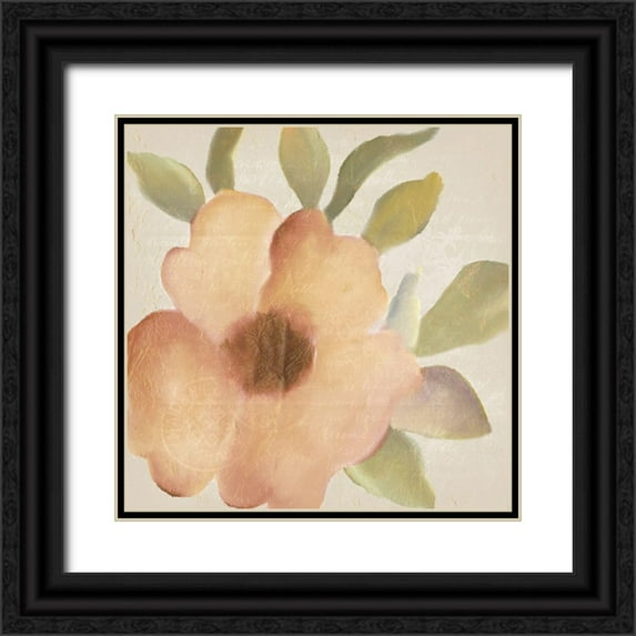 Kimberly, Allen 12x12 Black Ornate Wood Framed with Double Matting Museum Art Print Titled - Fall Blooms 1