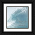 thumbnail image 1 of Kimberly, Allen 12x12 Black Ornate Wood Framed with Double Matting Museum Art Print Titled - Happiness Waves, 1 of 4