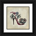 thumbnail image 1 of Kimberly, Allen 12x12 Black Ornate Wood Framed with Double Matting Museum Art Print Titled - High Heel News 1, 1 of 4