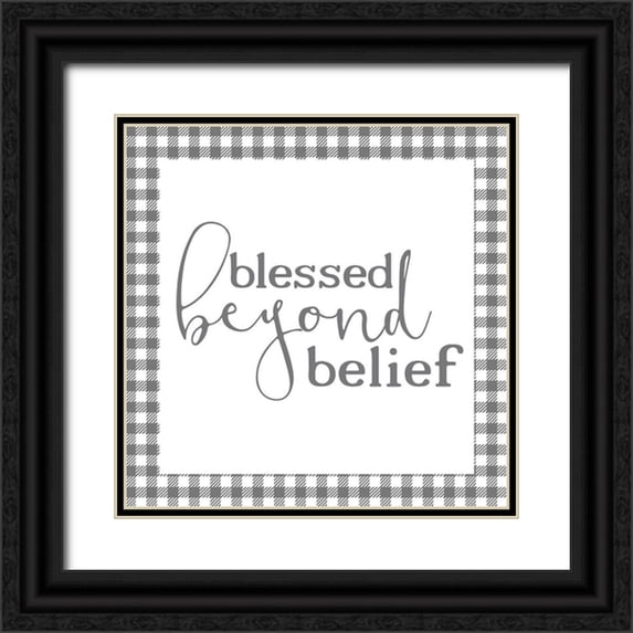 Kimberly, Allen 12x12 Black Ornate Wood Framed with Double Matting Museum Art Print Titled - Homebody 14