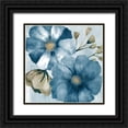 thumbnail image 1 of Kimberly, Allen 12x12 Black Ornate Wood Framed with Double Matting Museum Art Print Titled - Painted Indigo, 1 of 4
