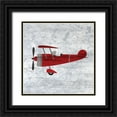 thumbnail image 1 of Kimberly, Allen 12x12 Black Ornate Wood Framed with Double Matting Museum Art Print Titled - Red 2, 1 of 4
