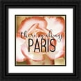 thumbnail image 1 of Kimberly, Allen 12x12 Black Ornate Wood Framed with Double Matting Museum Art Print Titled - There is always Paris 2, 1 of 4