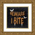 thumbnail image 1 of Kimberly, Allen 12x12 Gold Ornate Wood Framed with Double Matting Museum Art Print Titled - Beware, 1 of 4