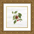 thumbnail image 1 of Kimberly, Allen 12x12 Gold Ornate Wood Framed with Double Matting Museum Art Print Titled - Cherries 3, 1 of 4
