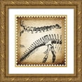 thumbnail image 1 of Kimberly, Allen 12x12 Gold Ornate Wood Framed with Double Matting Museum Art Print Titled - Dino Stamp 2, 1 of 4