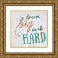thumbnail image 1 of Kimberly, Allen 12x12 Gold Ornate Wood Framed with Double Matting Museum Art Print Titled - Dreamers 2, 1 of 4