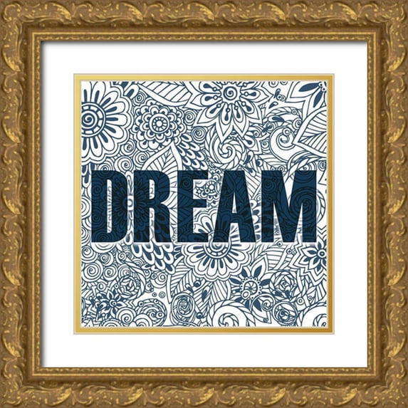 Kimberly, Allen 12x12 Gold Ornate Wood Framed with Double Matting Museum Art Print Titled - Dreaming 1