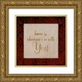 thumbnail image 1 of Kimberly, Allen 12x12 Gold Ornate Wood Framed with Double Matting Museum Art Print Titled - Love and Home 3, 1 of 4