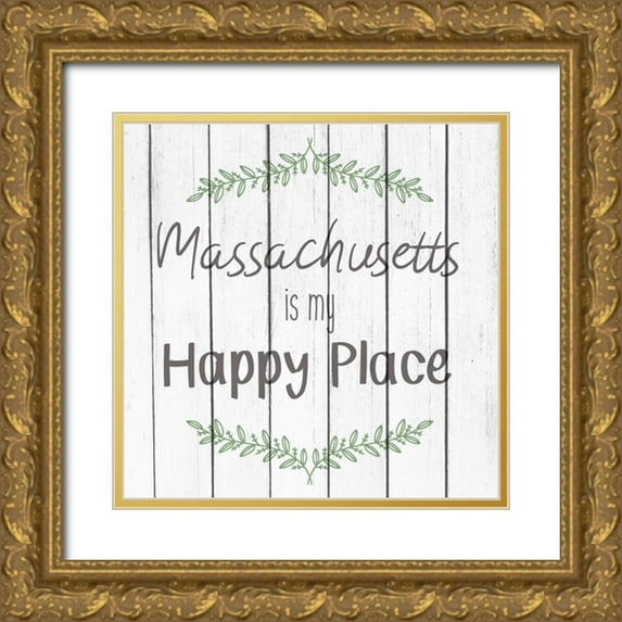 Kimberly, Allen 12x12 Gold Ornate Wood Framed with Double Matting Museum Art Print Titled - My Happy Place MA
