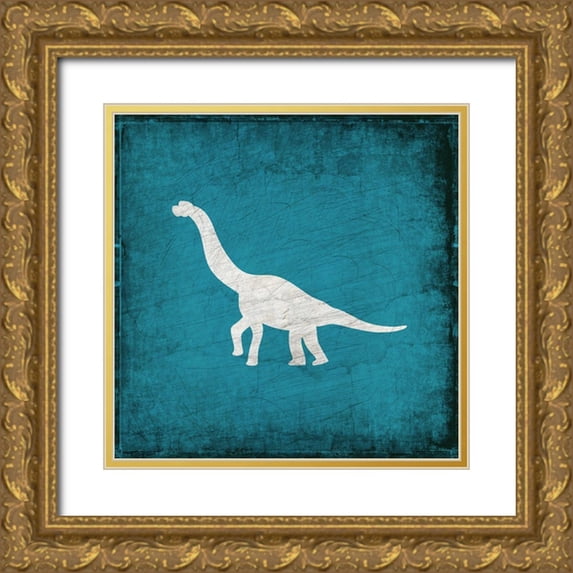 Kimberly, Allen 12x12 Gold Ornate Wood Framed with Double Matting Museum Art Print Titled - Rawr Roar 2