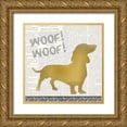 thumbnail image 1 of Kimberly, Allen 12x12 Gold Ornate Wood Framed with Double Matting Museum Art Print Titled - Ruff Ruff 2, 1 of 4