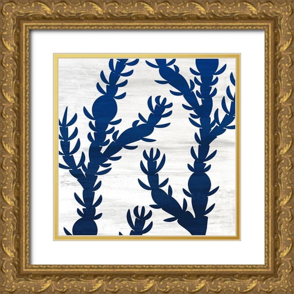 Kimberly, Allen 12x12 Gold Ornate Wood Framed with Double Matting Museum Art Print Titled - Salt and Sea 4
