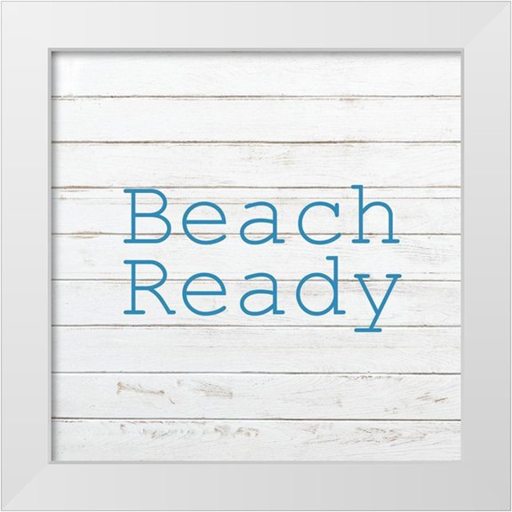 Kimberly, Allen 12x12 White Modern Wood Framed Museum Art Print Titled - Beach Ready 1