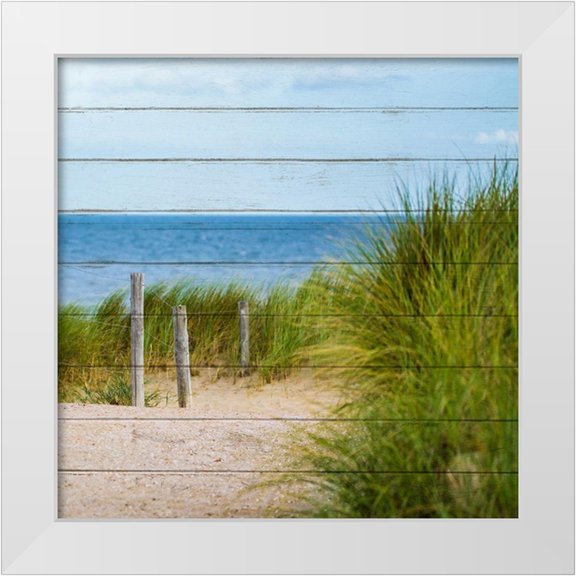 Kimberly, Allen 12x12 White Modern Wood Framed Museum Art Print Titled - Beach Ready 4