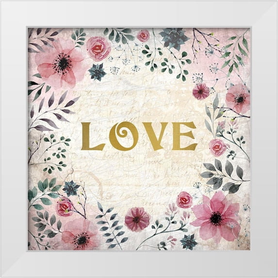 Kimberly, Allen 12x12 White Modern Wood Framed Museum Art Print Titled - Blooming Dreams 1
