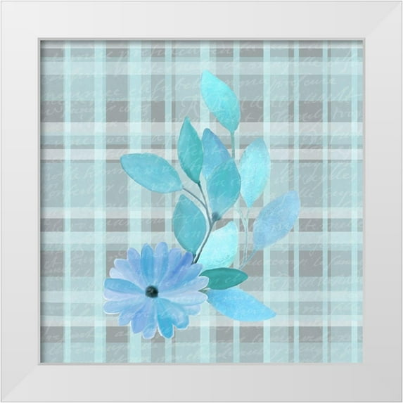 Kimberly, Allen 12x12 White Modern Wood Framed Museum Art Print Titled - Blue Hues 11