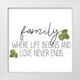 thumbnail image 1 of Kimberly, Allen 12x12 White Modern Wood Framed Museum Art Print Titled - Family 4, 1 of 4