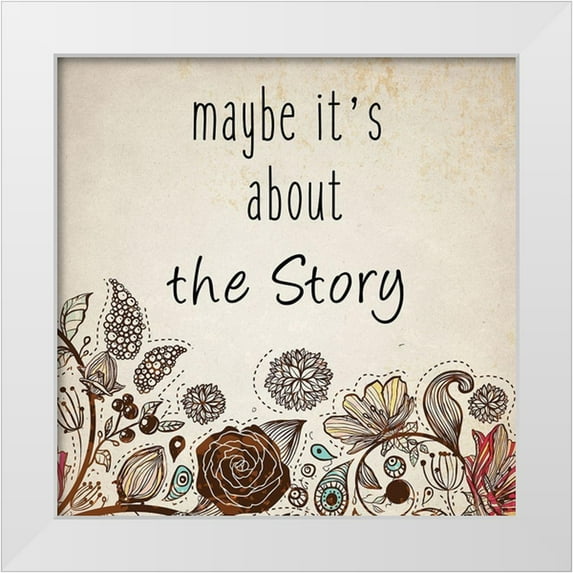 Kimberly, Allen 12x12 White Modern Wood Framed Museum Art Print Titled - Happy Ending 2
