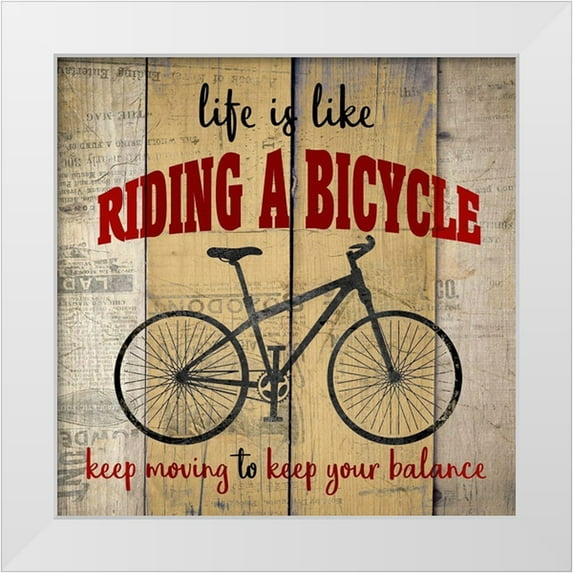 Kimberly, Allen 12x12 White Modern Wood Framed Museum Art Print Titled - Life is Like