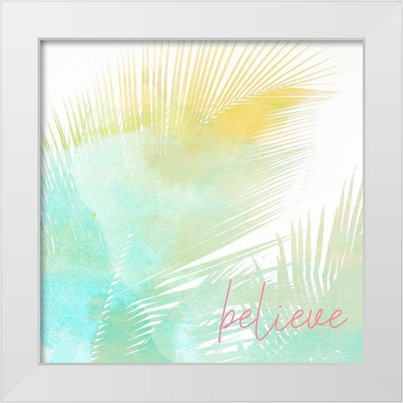 Kimberly, Allen 12x12 White Modern Wood Framed Museum Art Print Titled - Palms 2