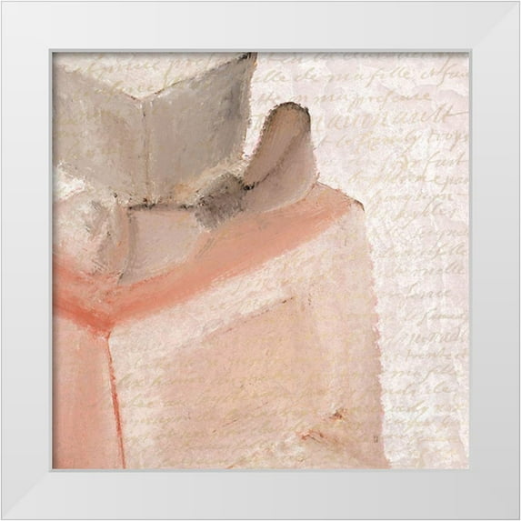 Kimberly, Allen 12x12 White Modern Wood Framed Museum Art Print Titled - Paris Blush 1