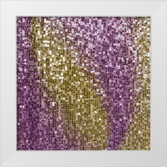 Kimberly, Allen 12x12 White Modern Wood Framed Museum Art Print Titled - Sequins 1