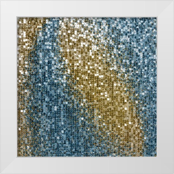 Kimberly, Allen 12x12 White Modern Wood Framed Museum Art Print Titled - Sequins 2