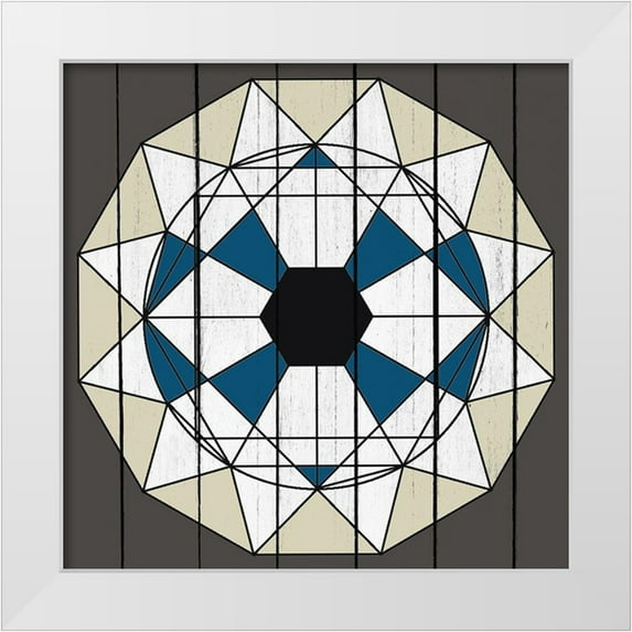 Kimberly, Allen 12x12 White Modern Wood Framed Museum Art Print Titled - Star Geo