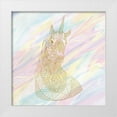 thumbnail image 1 of Kimberly, Allen 12x12 White Modern Wood Framed Museum Art Print Titled - Unicorn Dreaming 1, 1 of 4