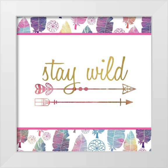 Kimberly, Allen 12x12 White Modern Wood Framed Museum Art Print Titled - Wild 1