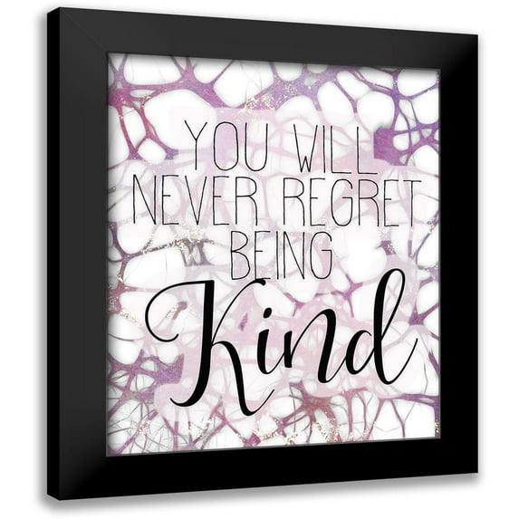 Kimberly, Allen 12x14 Black Modern Framed Museum Art Print Titled - Be Kind 3