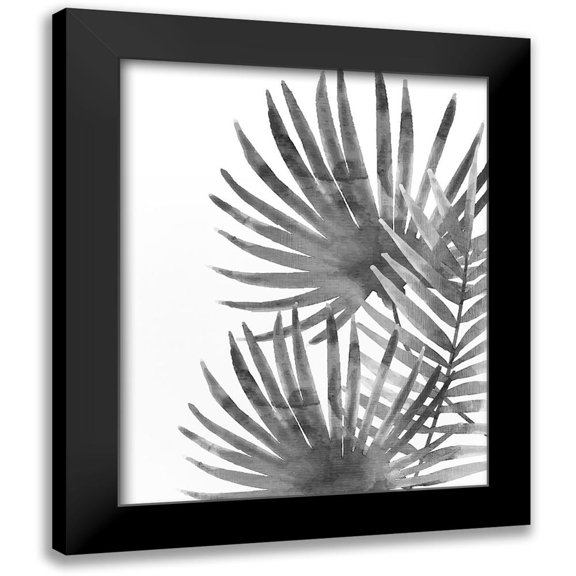 Kimberly, Allen 12x14 Black Modern Framed Museum Art Print Titled - Ferns By Night 2