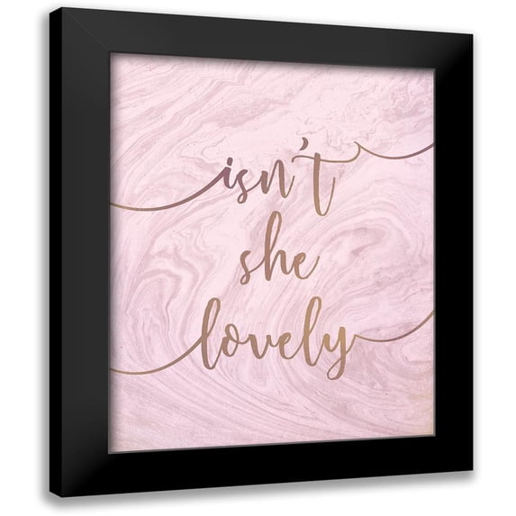 Kimberly, Allen 12x14 Black Modern Framed Museum Art Print Titled - Isnt She Lovely