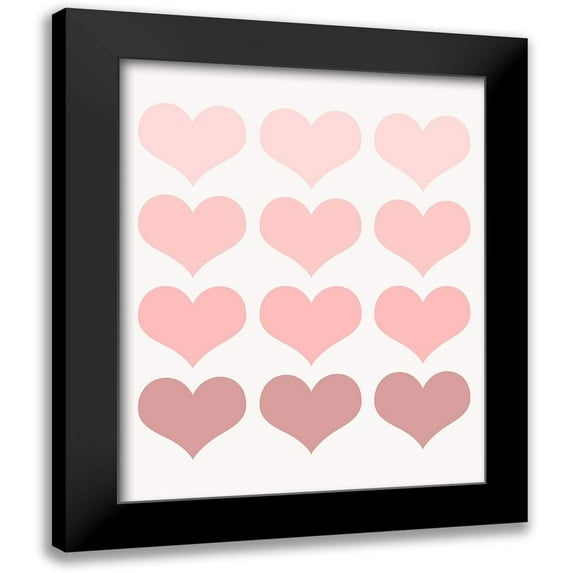 Kimberly, Allen 12x14 Black Modern Framed Museum Art Print Titled - Love 5