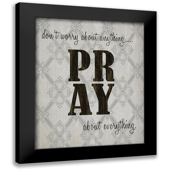 Kimberly, Allen 12x14 Black Modern Framed Museum Art Print Titled - PRAY