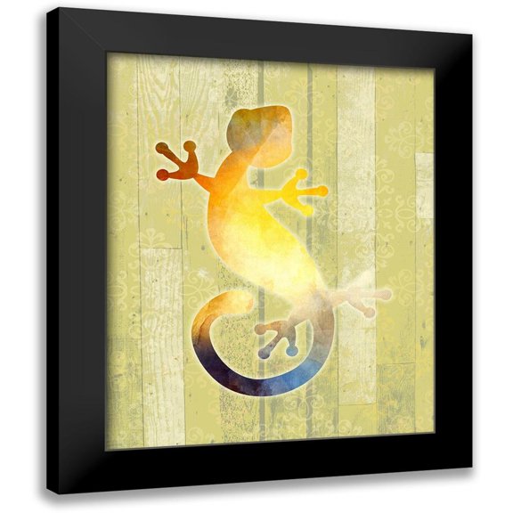 Kimberly, Allen 12x14 Black Modern Framed Museum Art Print Titled - Painted Lizard 2