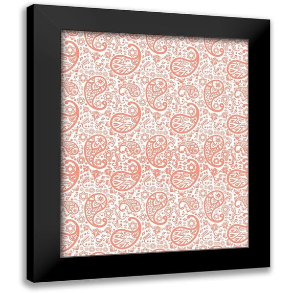 Kimberly, Allen 12x14 Black Modern Framed Museum Art Print Titled - Paisley Bunnies 3
