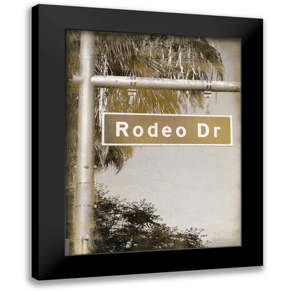 Kimberly, Allen 12x14 Black Modern Framed Museum Art Print Titled - Rodeo Drive