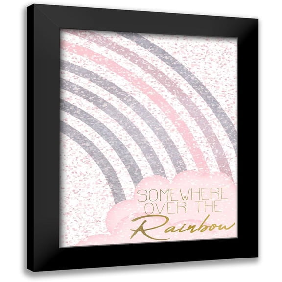 Kimberly, Allen 12x14 Black Modern Framed Museum Art Print Titled - Somewhere over the Rainbow 1 v2