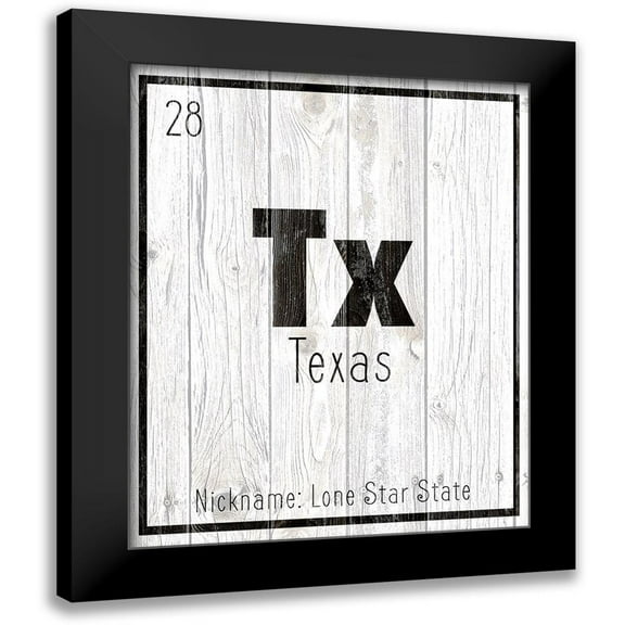 Kimberly, Allen 12x14 Black Modern Framed Museum Art Print Titled - TX