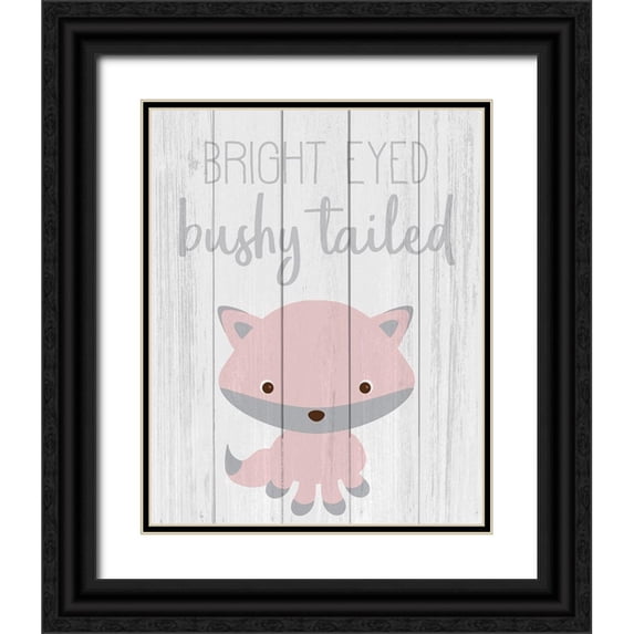 Kimberly, Allen 12x14 Black Ornate Wood Framed with Double Matting Museum Art Print Titled - Bright Eyed