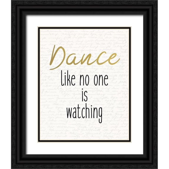 Kimberly, Allen 12x14 Black Ornate Wood Framed with Double Matting Museum Art Print Titled - Dance 2