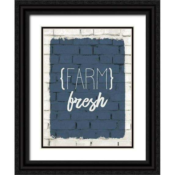 Kimberly, Allen 12x14 Black Ornate Wood Framed with Double Matting Museum Art Print Titled - Farm Life 3
